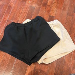 2 for 1 PRINCESS POLLY Florida shorts size 4 black and nude originally 40 each